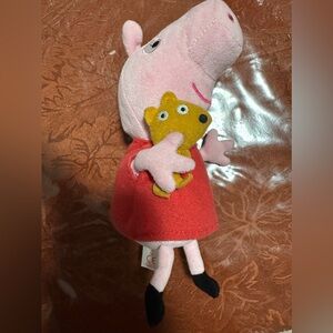 Peppa Pig Ty Beanie Baby Plush with Teddy